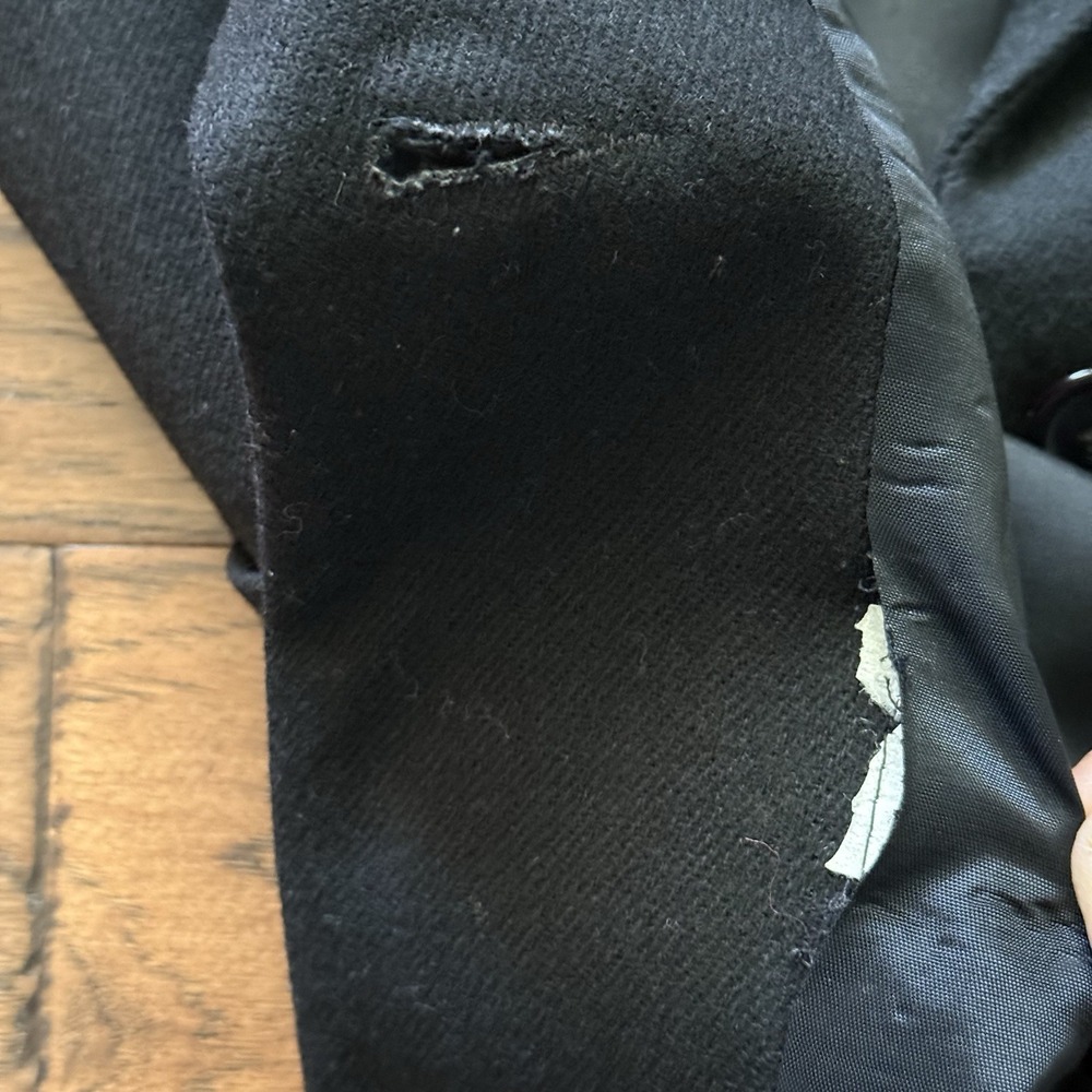 Dumas Blazer Pure Wool Tailored Jacket Quiet Luxury Office Siren Black Vintage S - Picture 7 of 14